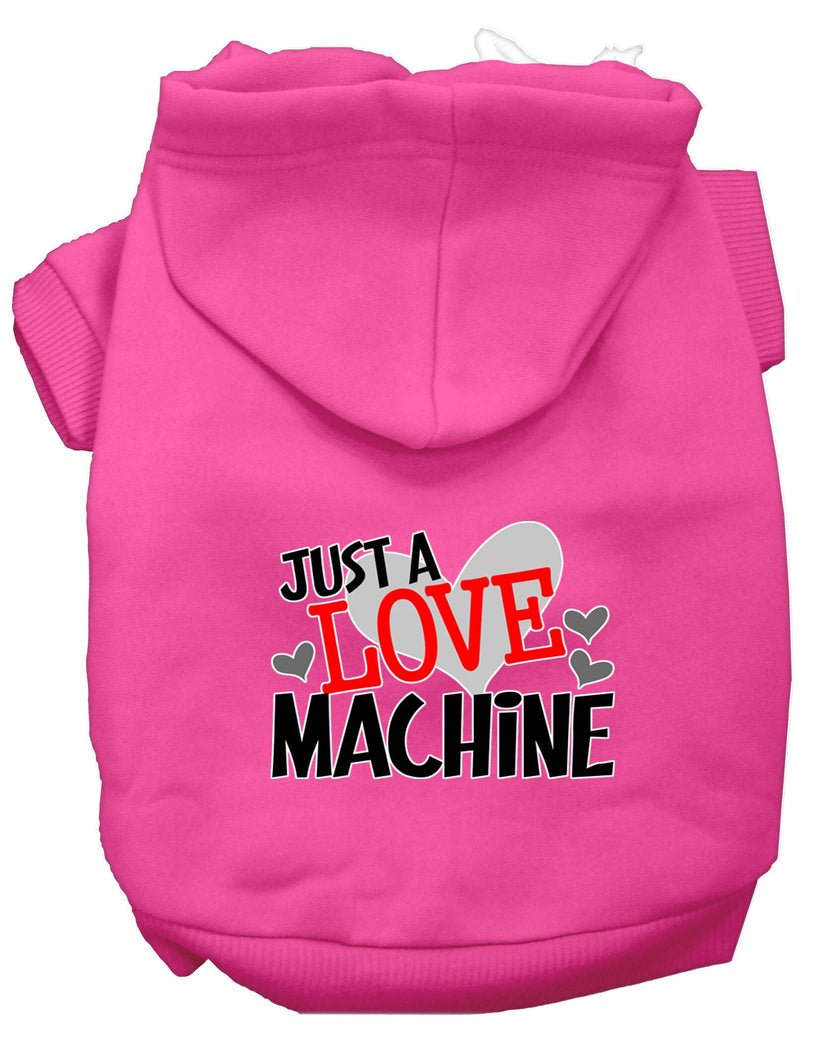 "Just a Love Machine" Pet Dog & Cat Screen Printed Hoodie