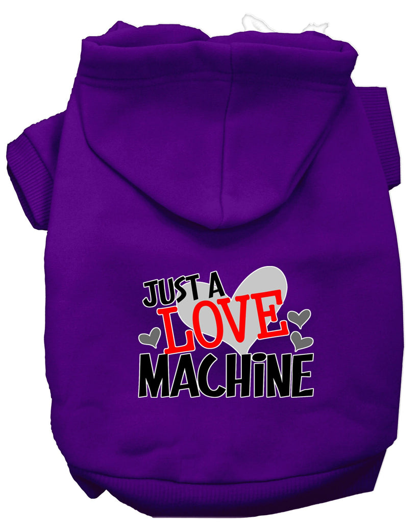 "Just a Love Machine" Pet Dog & Cat Screen Printed Hoodie