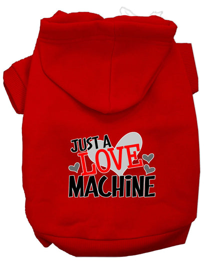 "Just a Love Machine" Pet Dog & Cat Screen Printed Hoodie