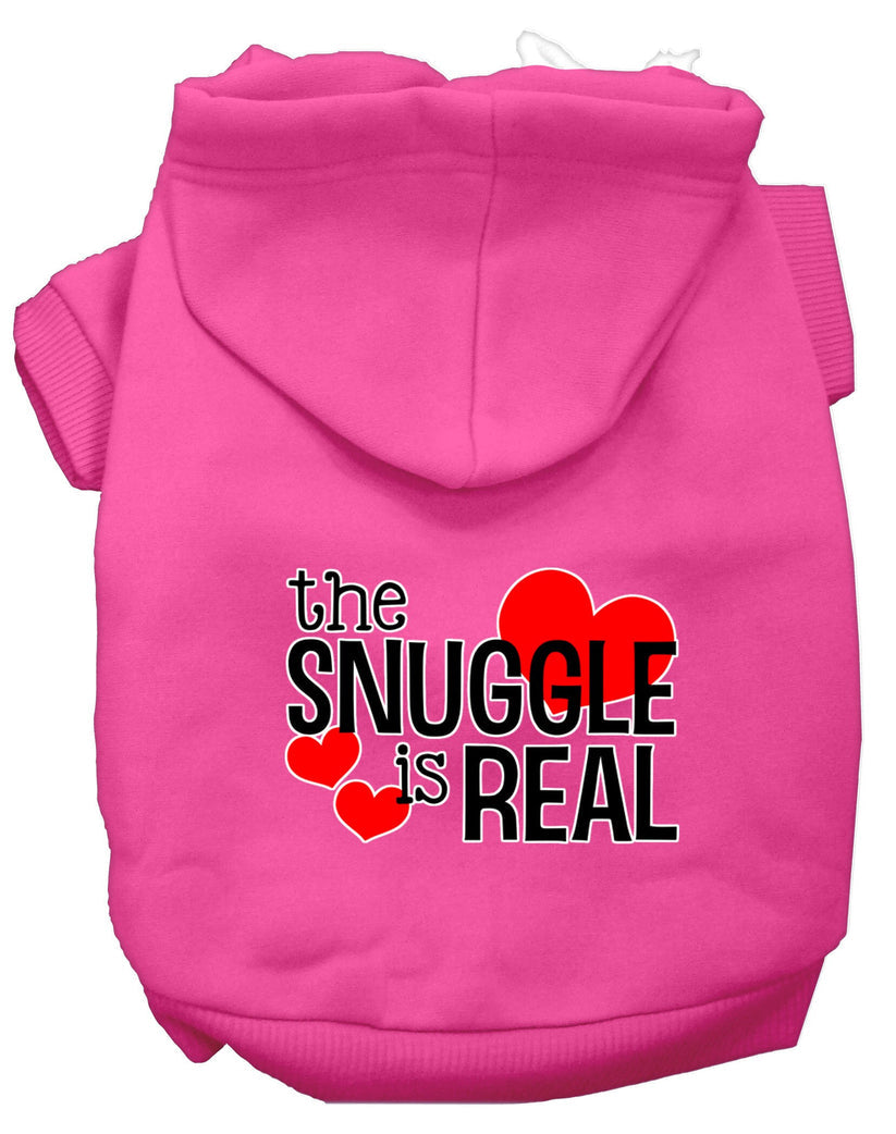 "The Snuggle is Real" Pet Dog & Cat Screen Printed Hoodie