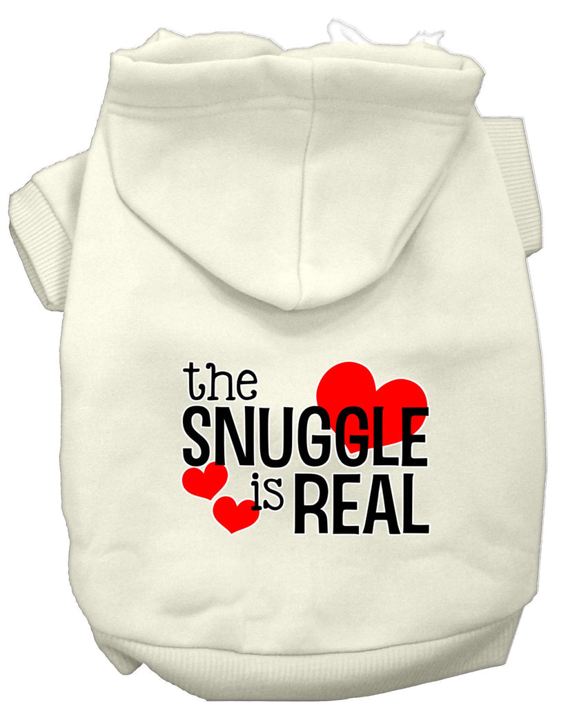 "The Snuggle is Real" Pet Dog & Cat Screen Printed Hoodie