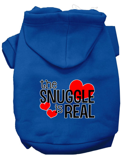 "The Snuggle is Real" Pet Dog & Cat Screen Printed Hoodie