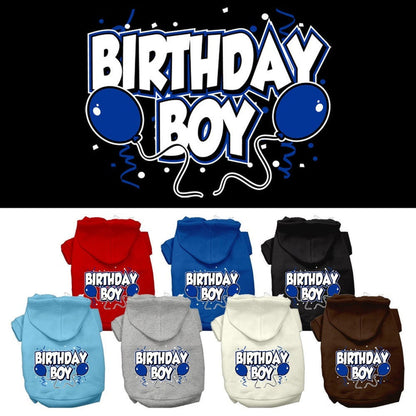 "Birthday Boy" Pet Dog & Cat Screen Printed Hoodie