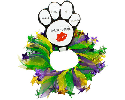 "Mardi Gras" Smoochers Party Pet Collar Necklace by Mirage