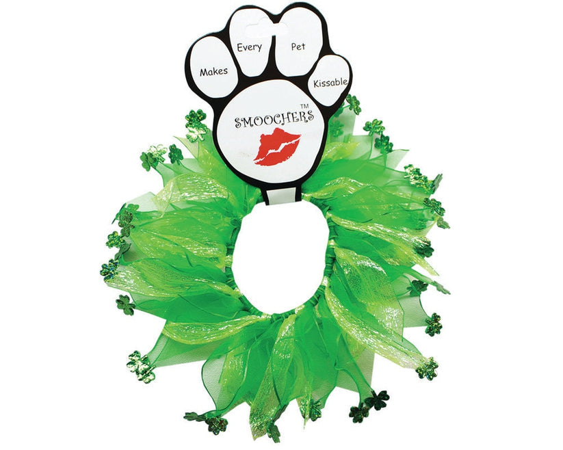 "Shamrock" Smoochers Party Pet Collar Necklace by Mirage